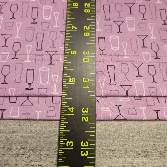 FootJoy Golf Polo Shirt Mens XL Purple Wine and Cocktails Allover Print Stretch - Picture 5 of 8